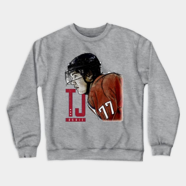 T.J. Oshie Washington Sketch Crewneck Sweatshirt by Erianna Bee